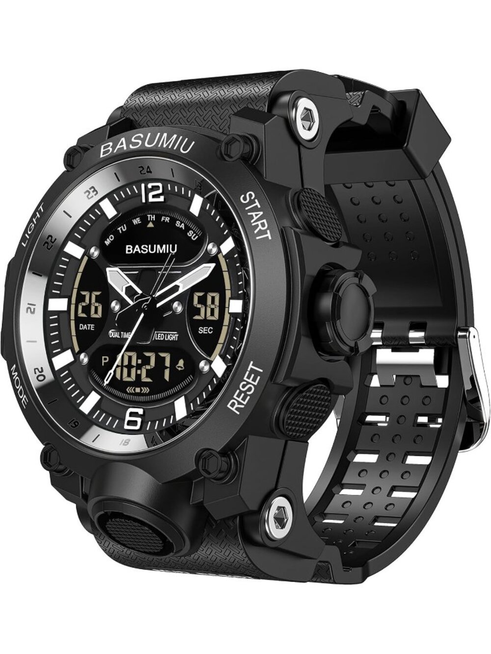 Men's Black Military Dive Tactical Digital Waterproof Luxury Stylish Wrist Watch